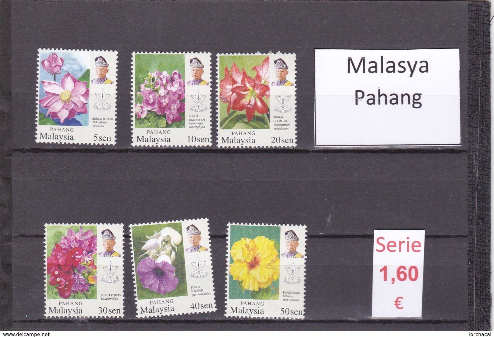 Malasia  Sultanatos  -   Serie Completa  Nueva**  -  5/5095 - Malaysia (1964-...)