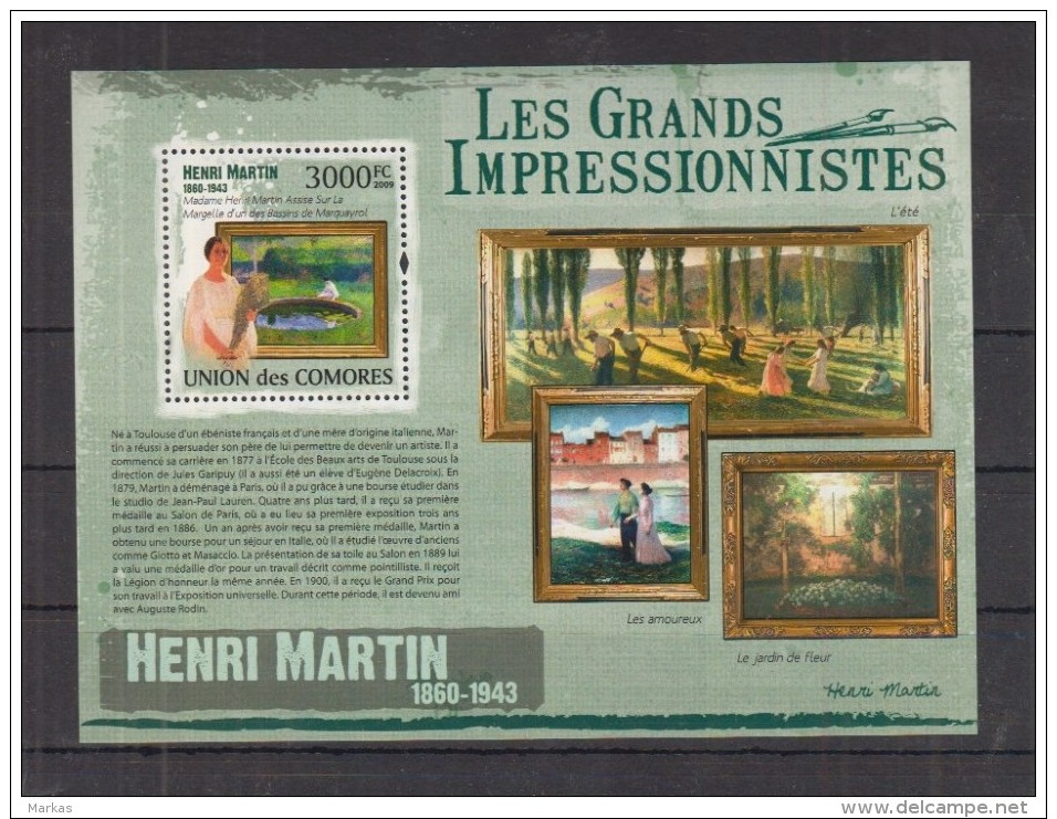 L. Comoros - MNH - Art - Painting - Impressionism - Impressionismus