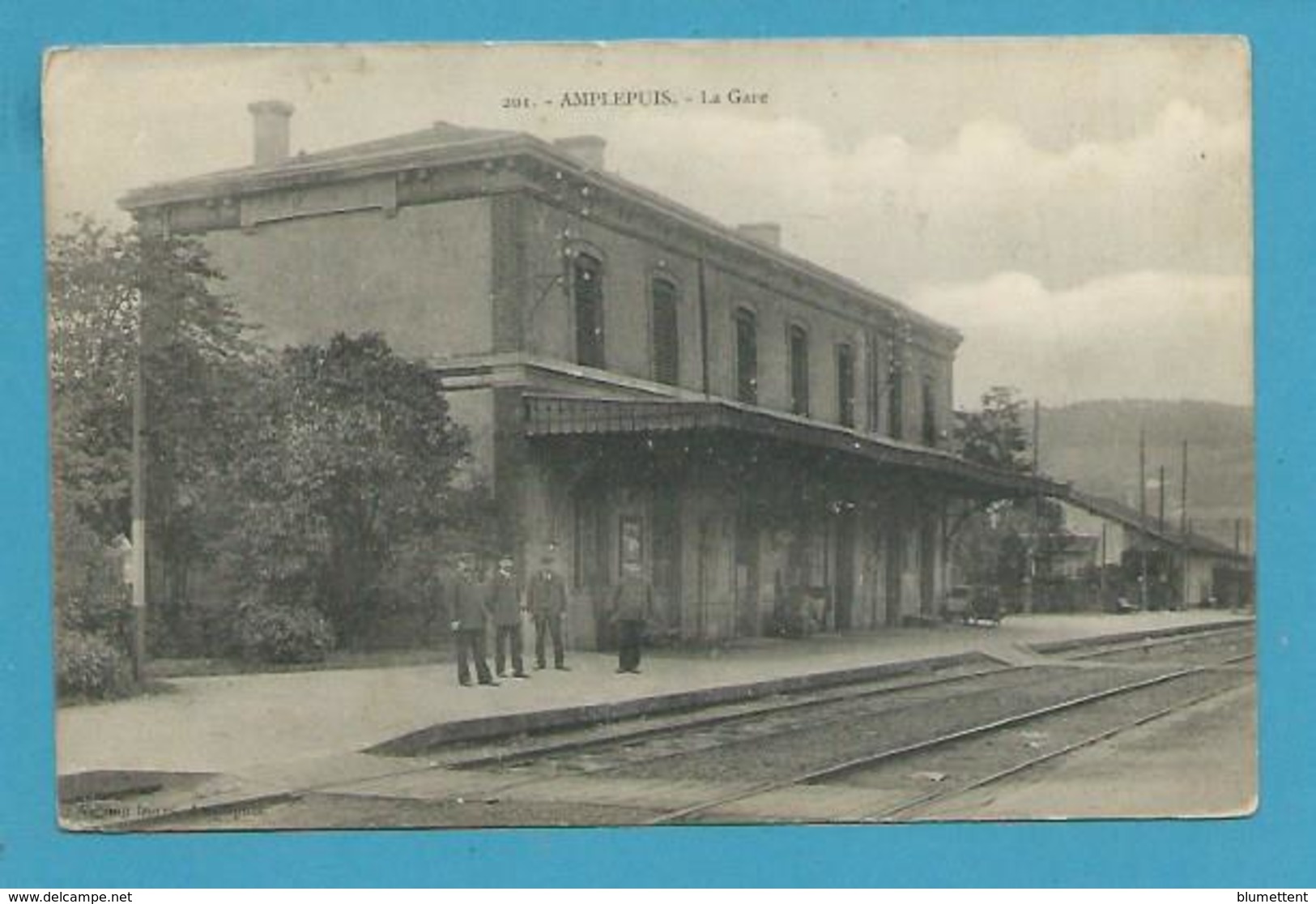 CPA 201 - Chemin De Fer Train La Gare AMPLEPUIS - Amplepuis