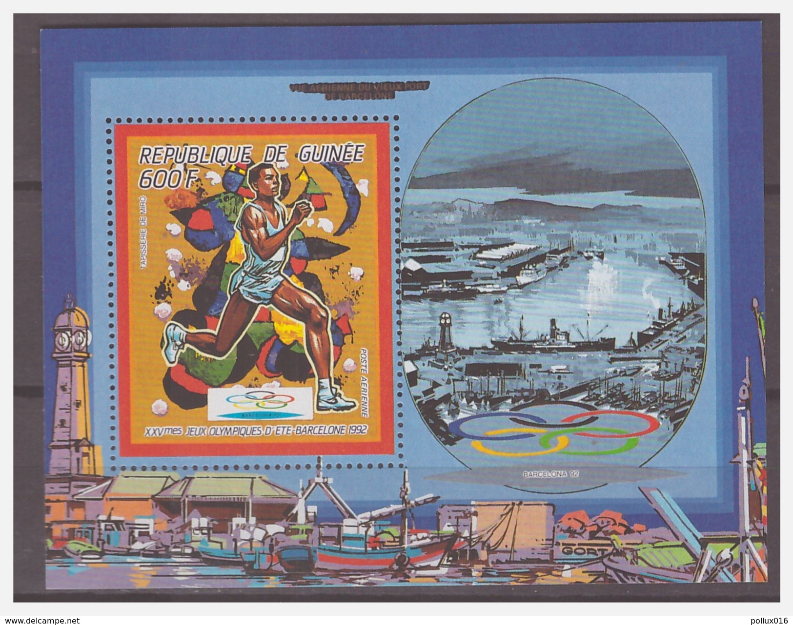 720 Guinee Olympics Barcelona 1992 Runner S/S MNH - Sommer 1992: Barcelone