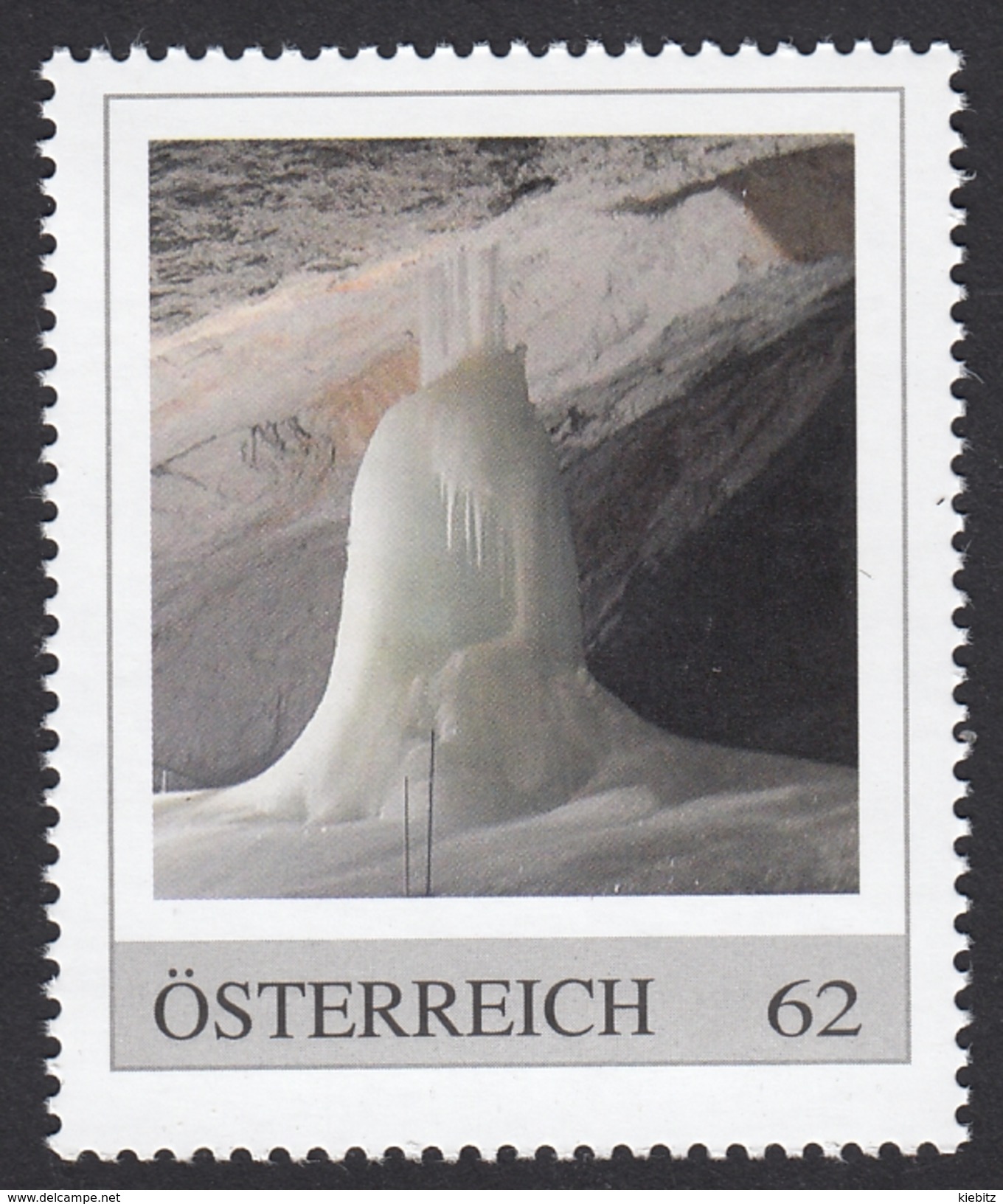 ÖSTERREICH 2013 ** Eishöhle, Ice Cave, Eisriesenwelt Werfen Salzburg, Größte Eishöhle D.Welt - PM Personalized Stemp MNH - Natur