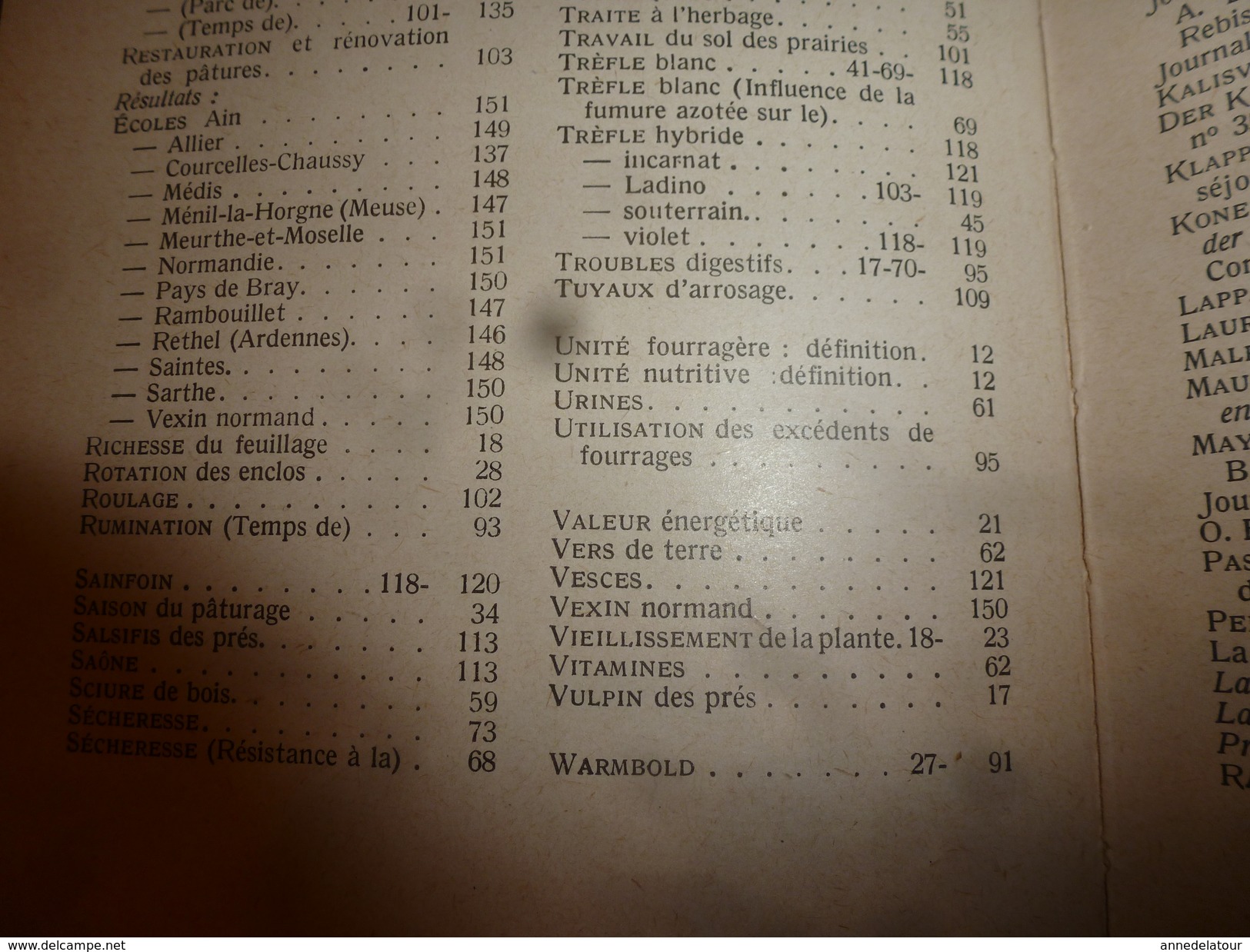 1954 Encyclopédie des connaissances agricoles (Exploitation intensive des prairies (herbages)