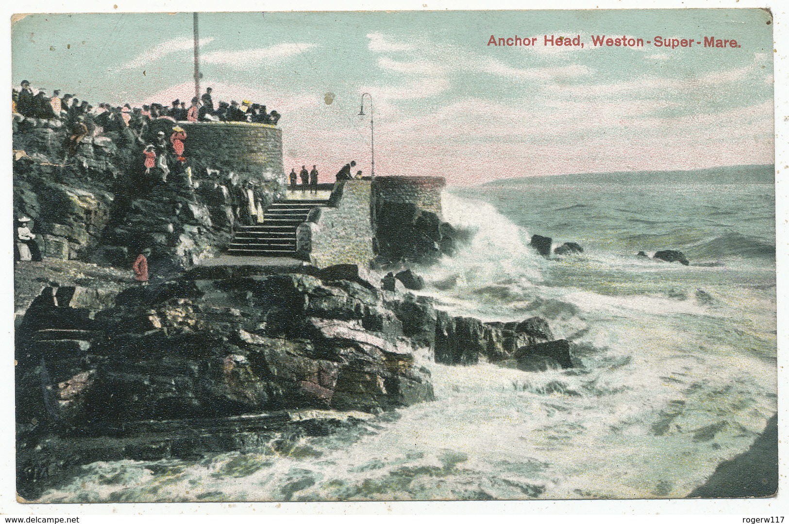 Anchor Head, Weston-super-Mare, 1909 Postcard - Weston-Super-Mare