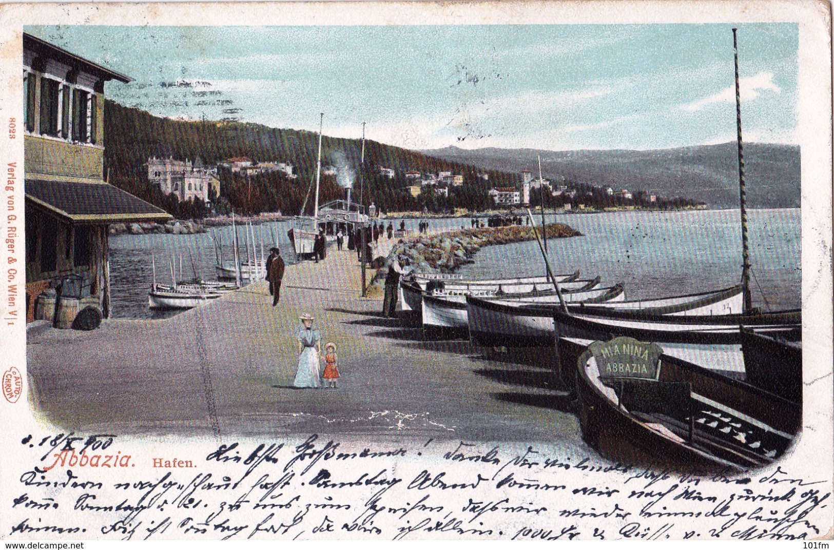 CROATIA - HRVATSKA - OPATIJA - ABBAZIA HAFEN 1900 - Croatie