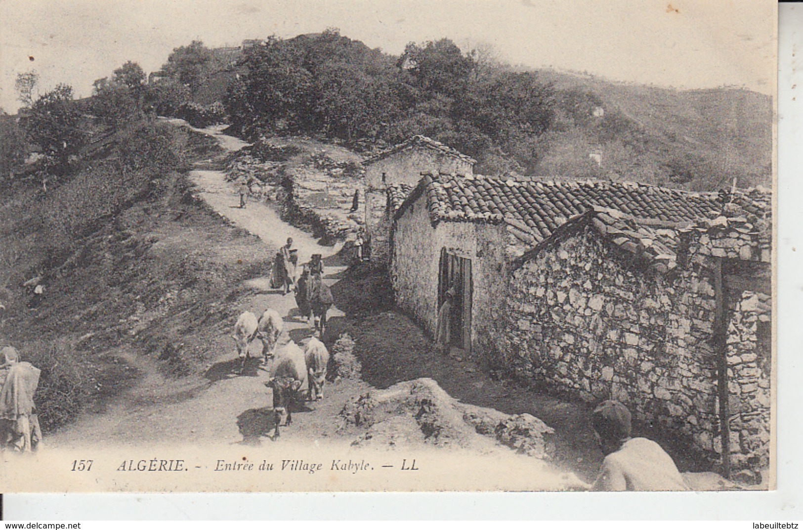 ALGERIE - Entrée Du Village Kabyle  PRIX FIXE - Autres & Non Classés