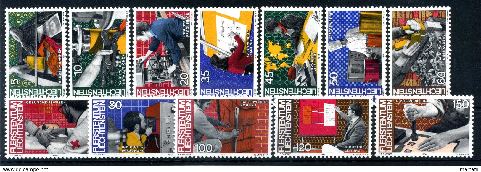 1984 LIECHTENSTEIN SERIE COMPLETA MNH** - Unused Stamps