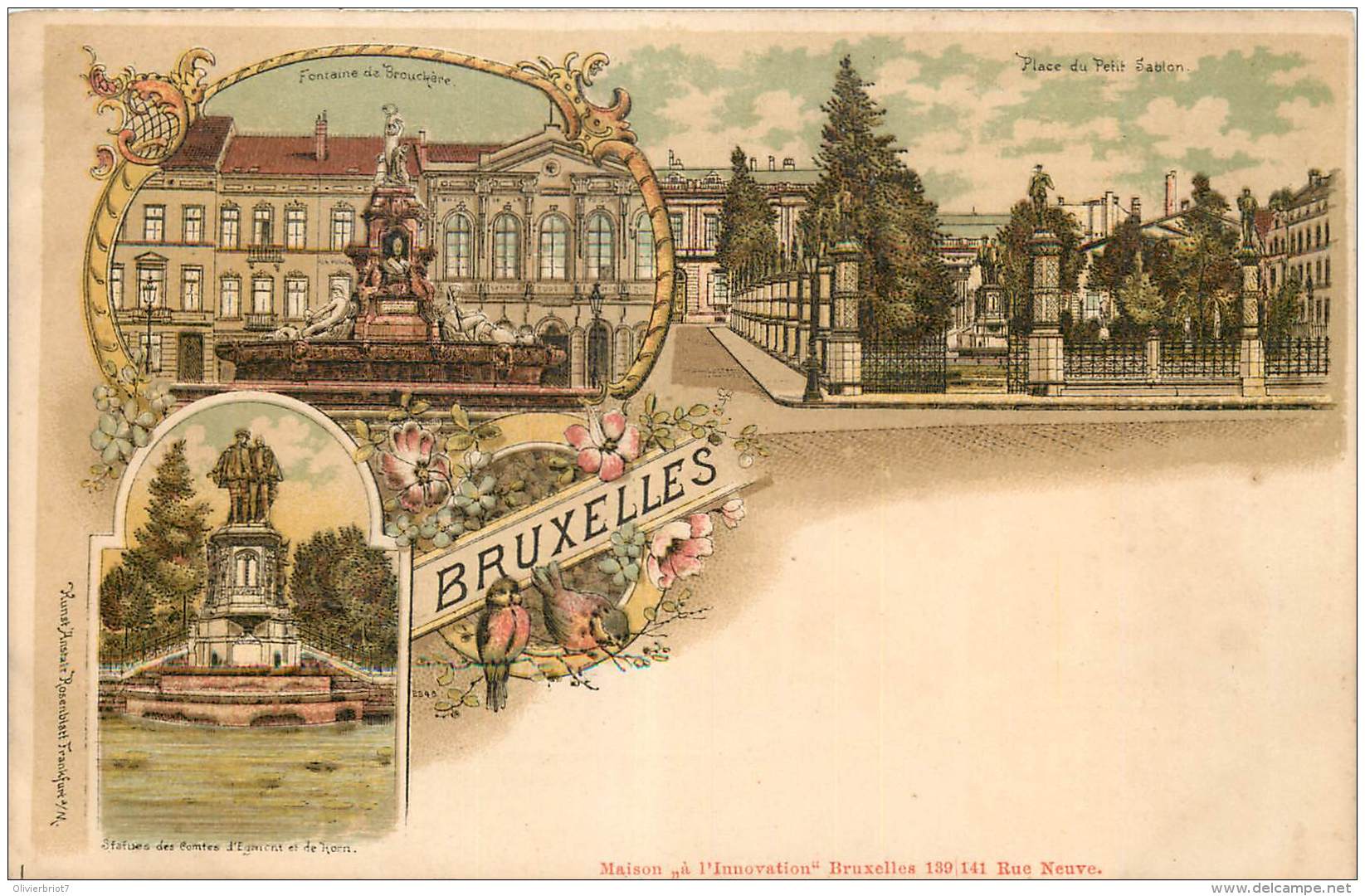 Bruxelles - Litho. Type Gruss Aus - Souvenir De Bruxelles - Autres & Non Classés