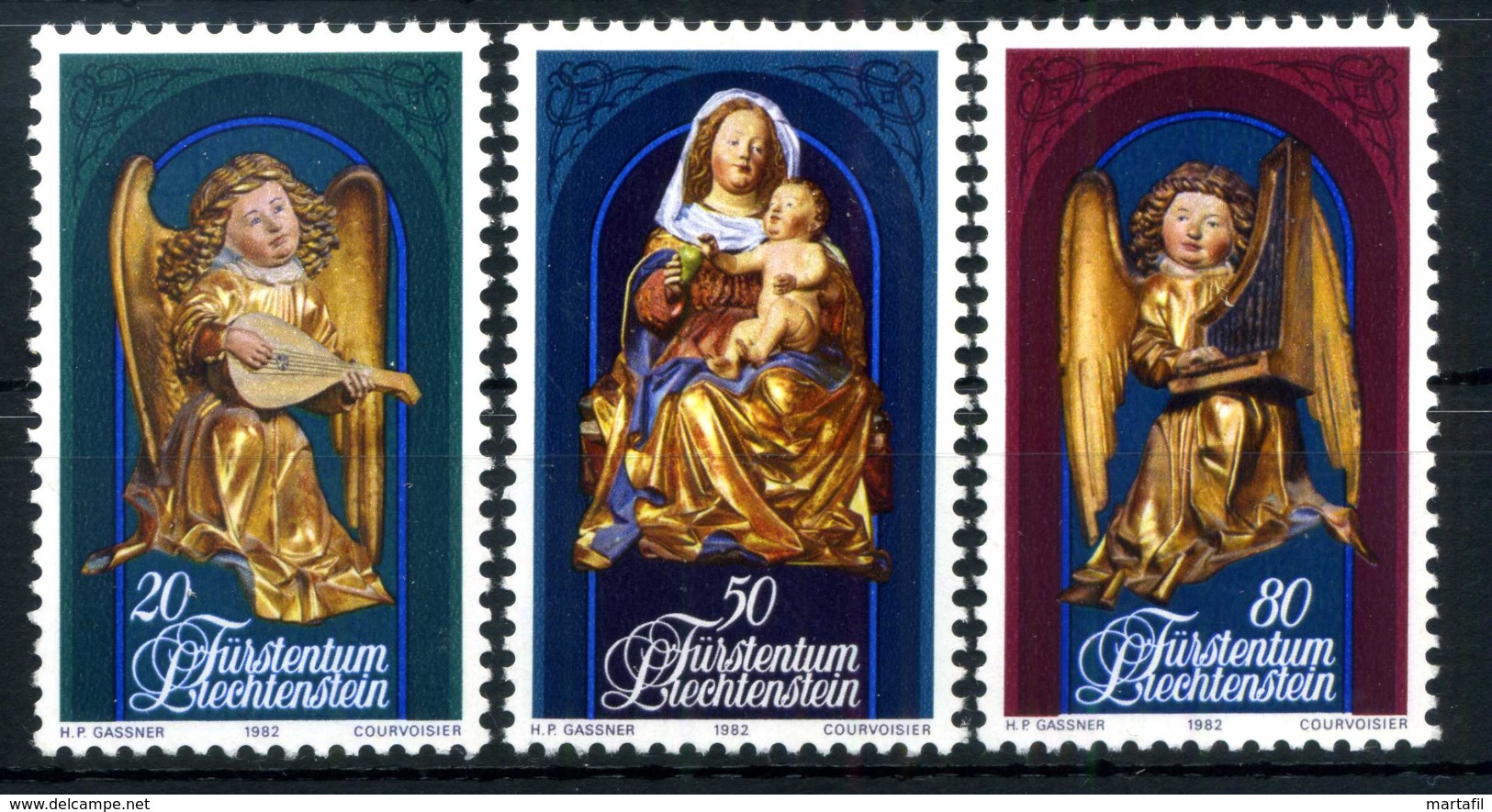 1982 LIECHTENSTEIN SERIE COMPLETA MNH** - Unused Stamps