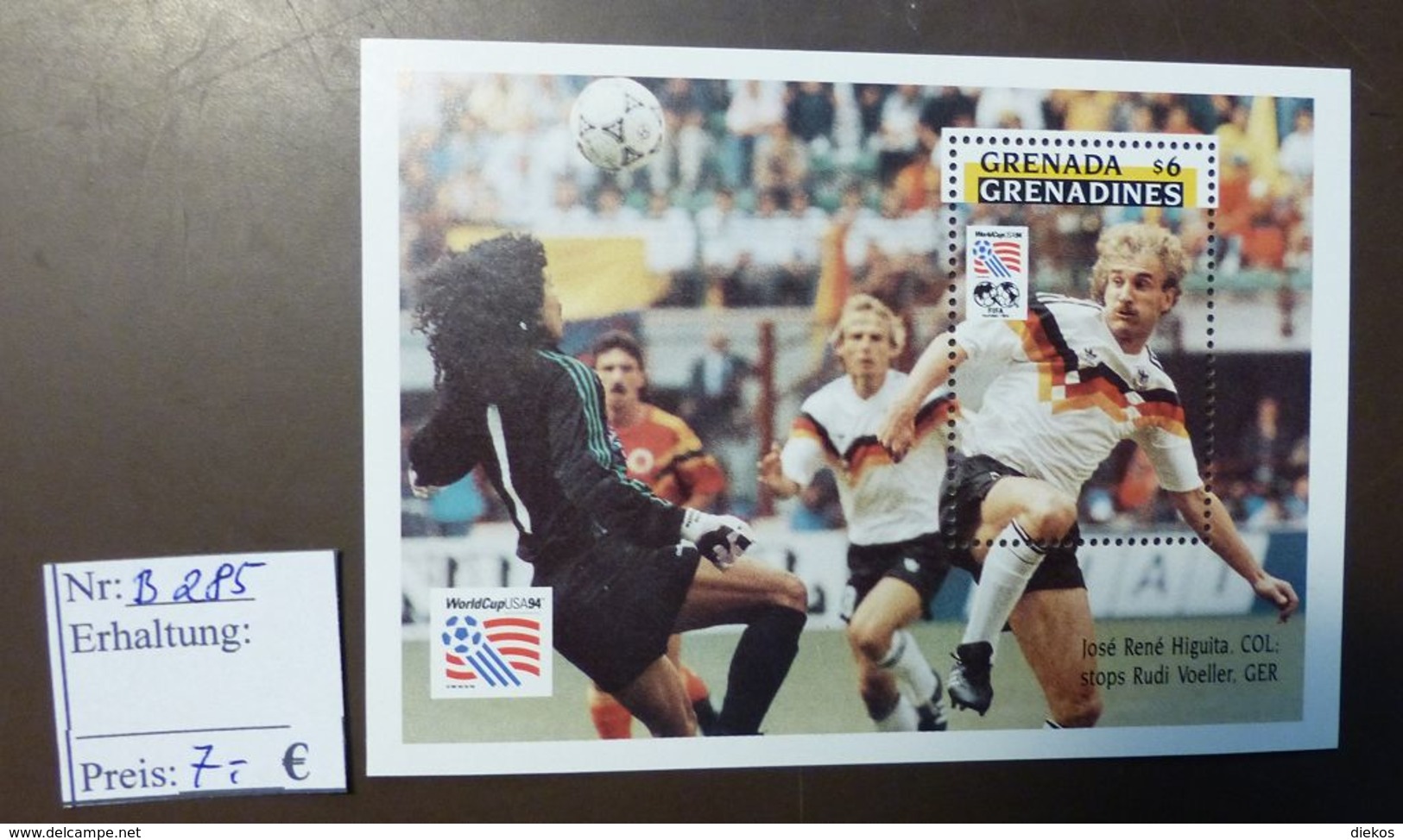 Grenada    Michel:  Block 285   1994 Fußball USA  ** MNH   #4838 - 1994 – USA