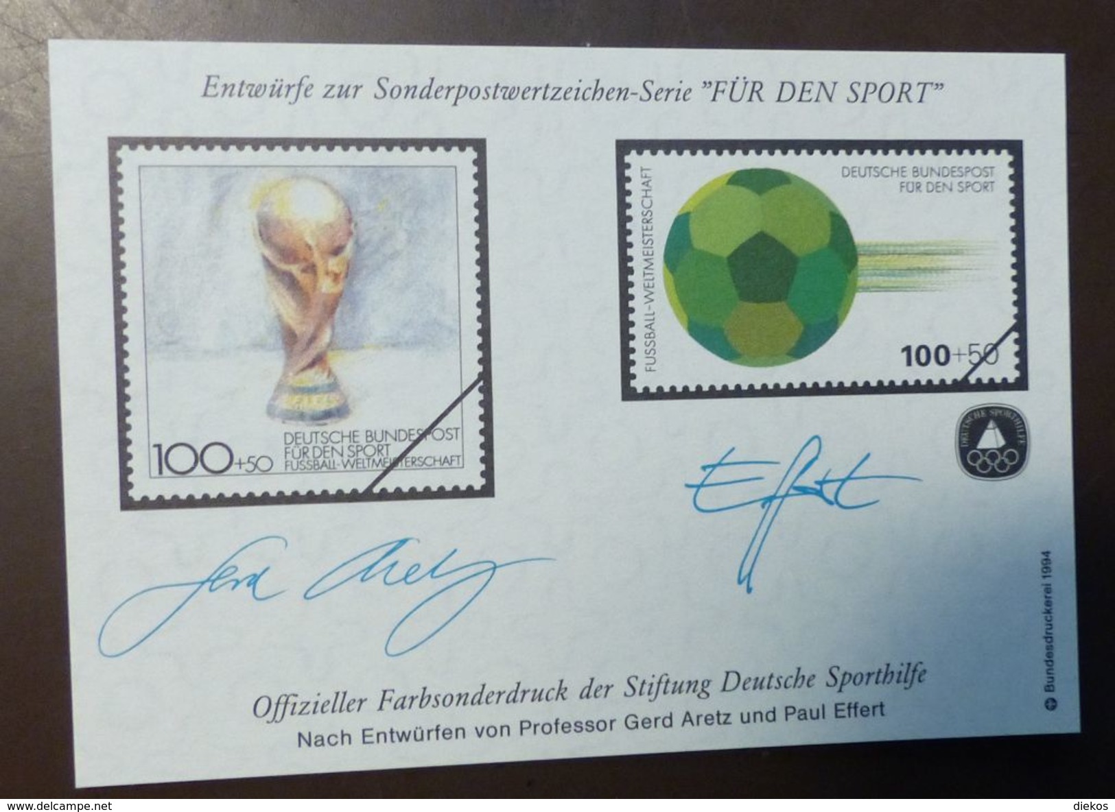 Deutschland     Entwurf   1994 Fußball USA  ** MNH   #4839 - 1994 – Vereinigte Staaten