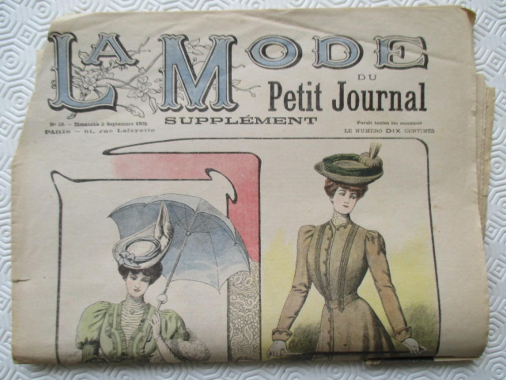 1905-  Journal LA MODE Parisienne - Supplément Hebdomadaire Du Petit Journal - En L'état - Le Petit Journal