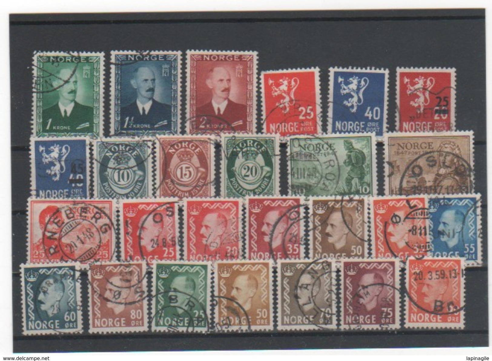 NORVEGE LOT 1946 à 1957 - Collections