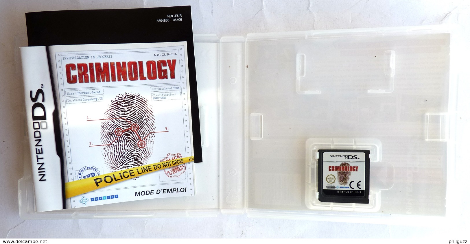 JEU NINTENDO DS CRIMINOLOGIY - Nintendo DS