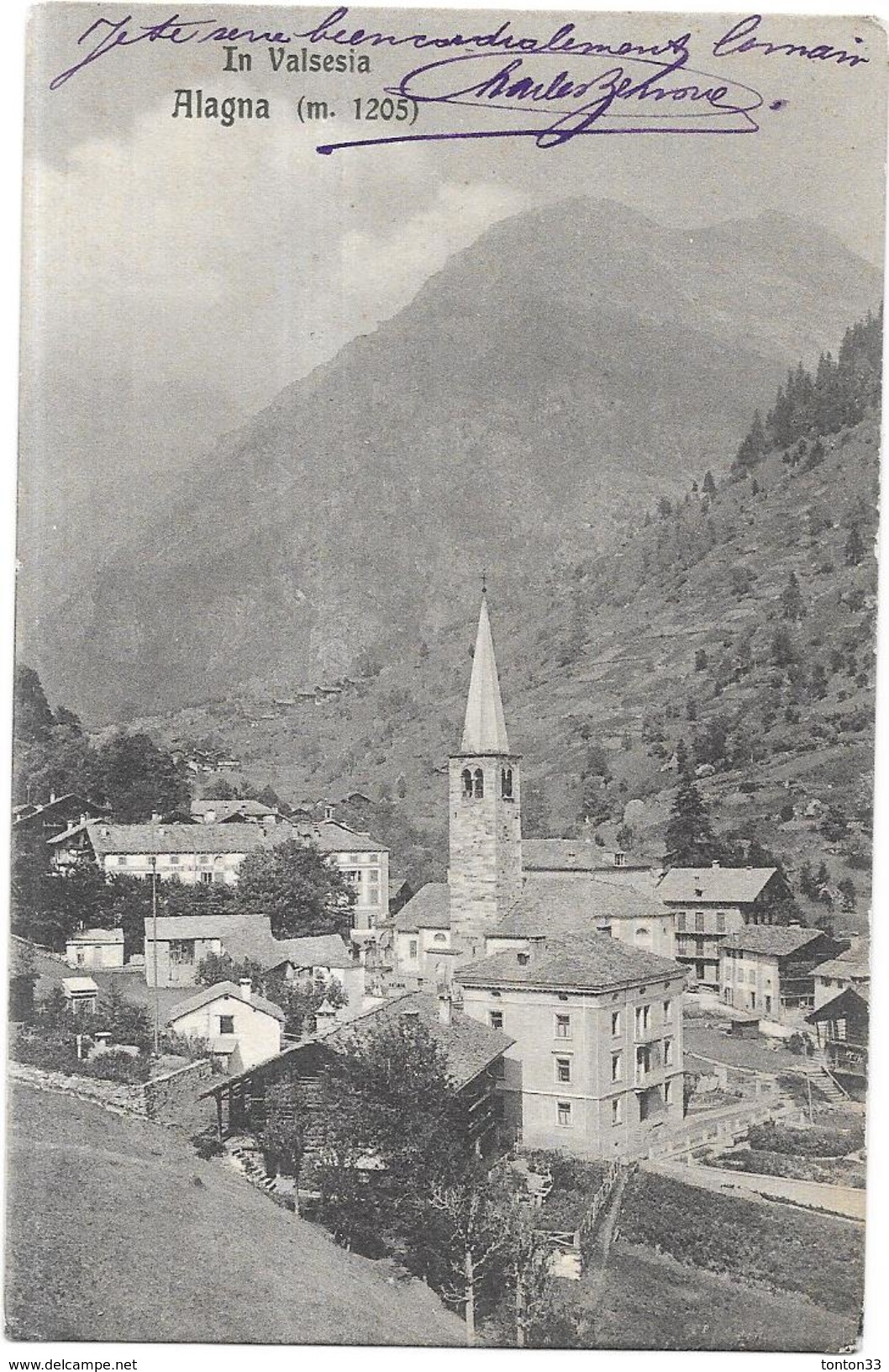 ITALIE - IN VALSESIA  - ALAGNA - Vue Générale - LYO86 - - Autres & Non Classés