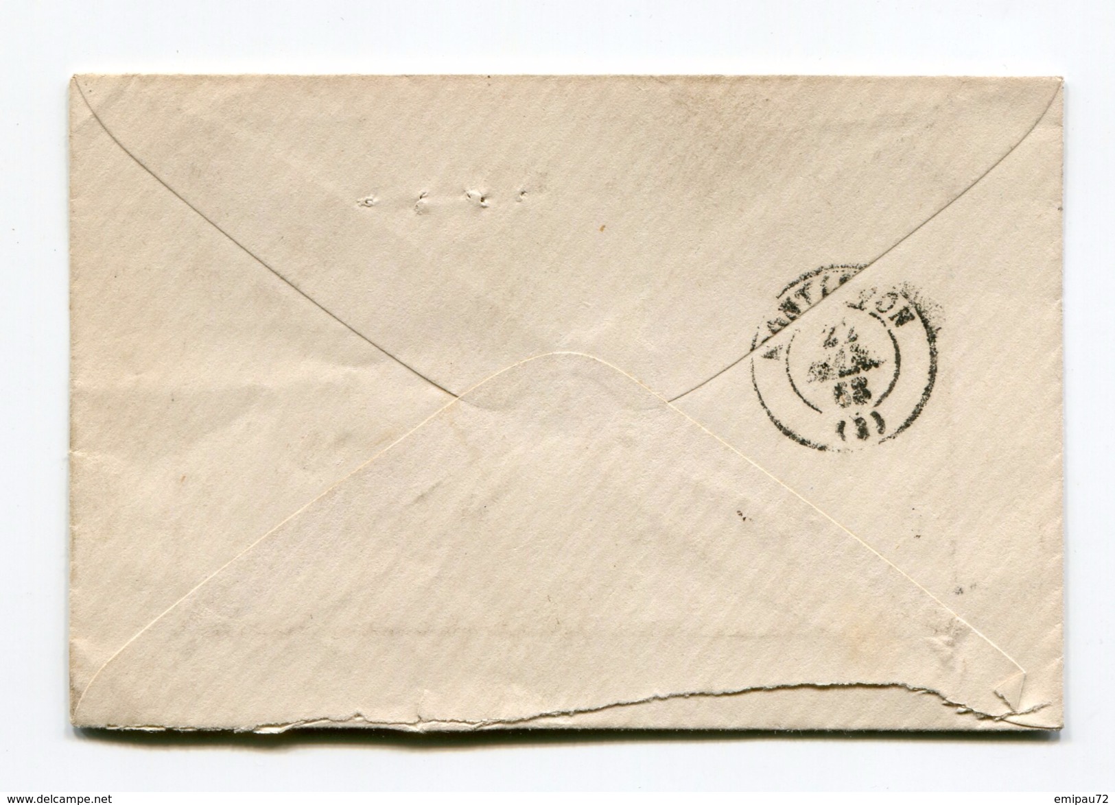 FRANCE- Lettre Sans Correspondance De 1868 De COMMENTRY (3)- GC 1092- Y&T N°22 - 1853-1860 Napoléon III.