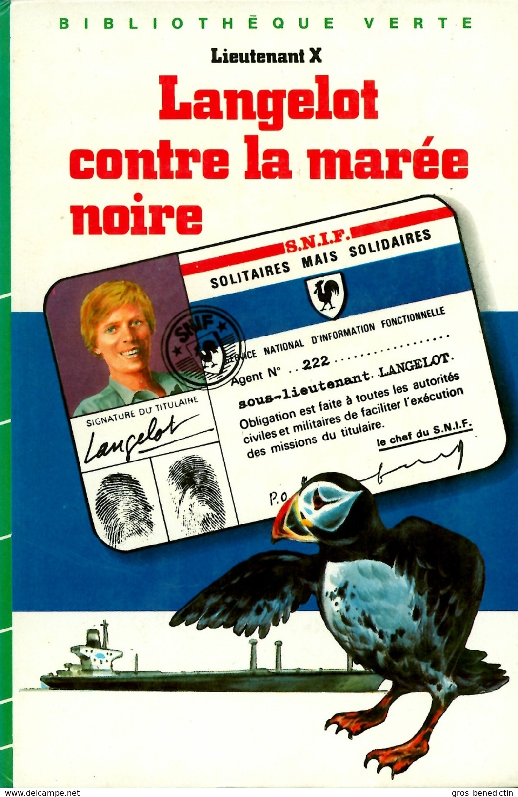 B.V. Langelot - Lieutenant X - "Langelot Contre La Marée Noire" - 1987 - Bibliothèque Verte