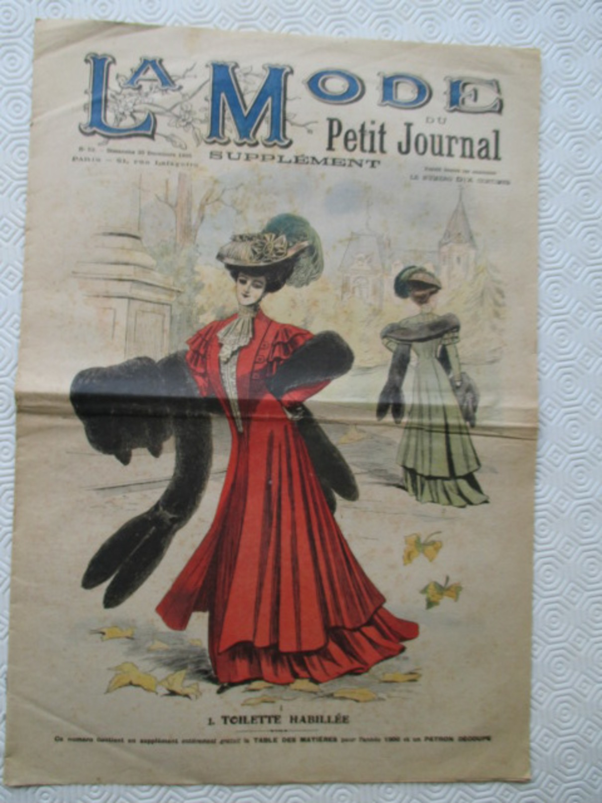 1906 -  Journal LA MODE Parisienne - Supplément Hebdomadaire Du Petit Journal De Paris - - Le Petit Journal