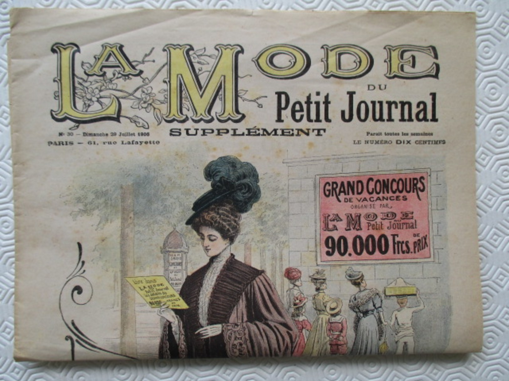 1906 -  Journal LA MODE Parisienne - Supplément Hebdomadaire Du Petit Journal De Paris - - Le Petit Journal