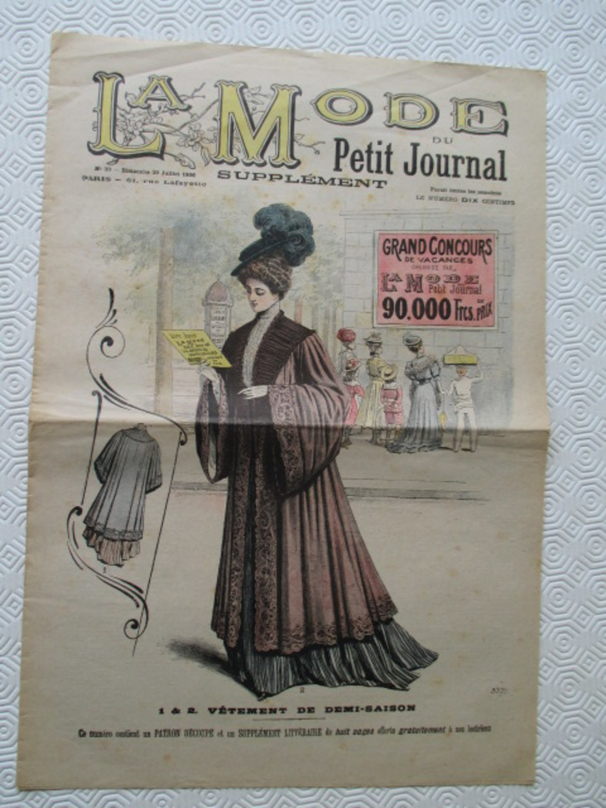 1906 -  Journal LA MODE Parisienne - Supplément Hebdomadaire Du Petit Journal De Paris - - Le Petit Journal