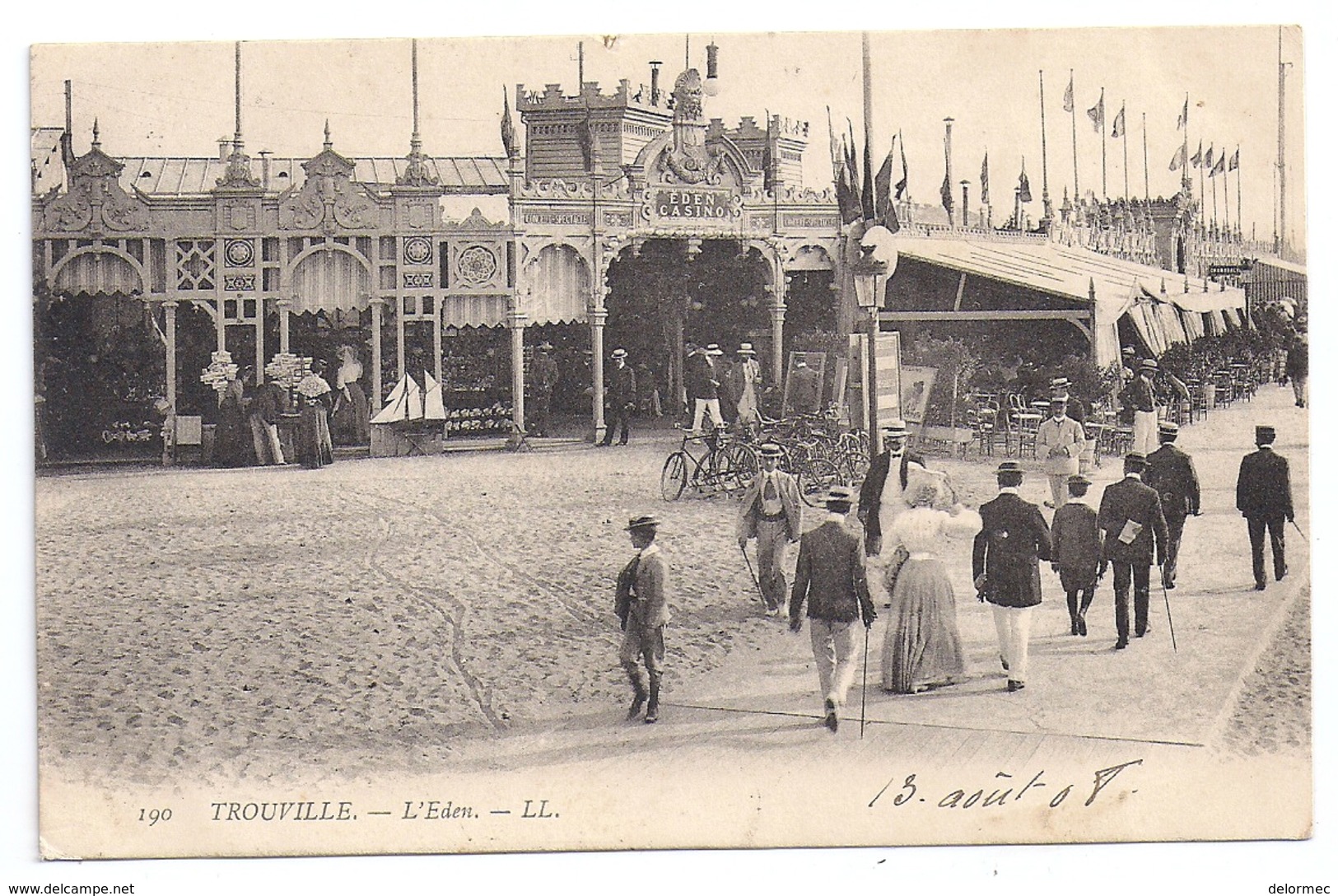 CPA Trouville 14 Calvados L' Eden Casino Boutique Avec Maquette Voilier En Exposition éditeur LL N°190 - Trouville