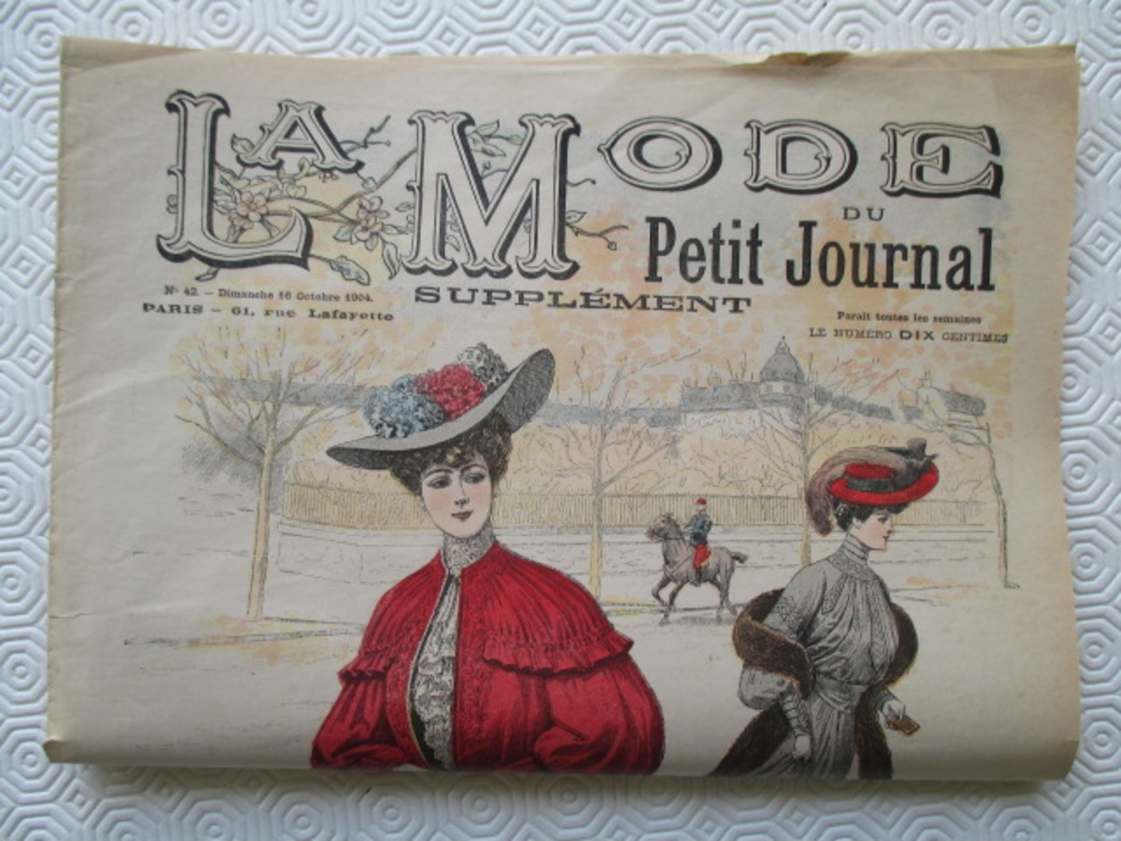 1904 -  Journal LA MODE Parisienne - Supplément Hebdomadaire Du Petit Journal De Paris - - Le Petit Journal