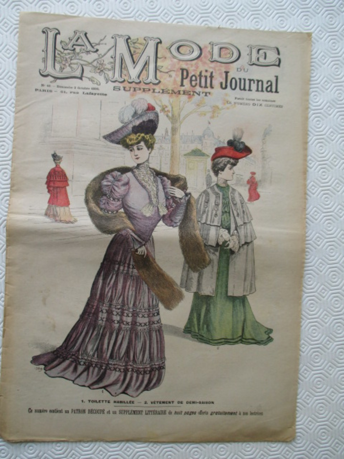 1904 -  Journal LA MODE Parisienne - Supplément Hebdomadaire Du Petit Journal De Paris - - Le Petit Journal