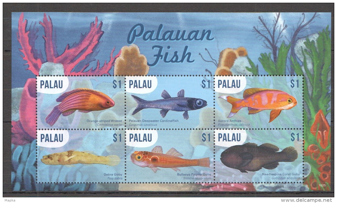 VV135  PALAU MARINE LIFE PALAUAN FISH 1KB MNH - Meereswelt