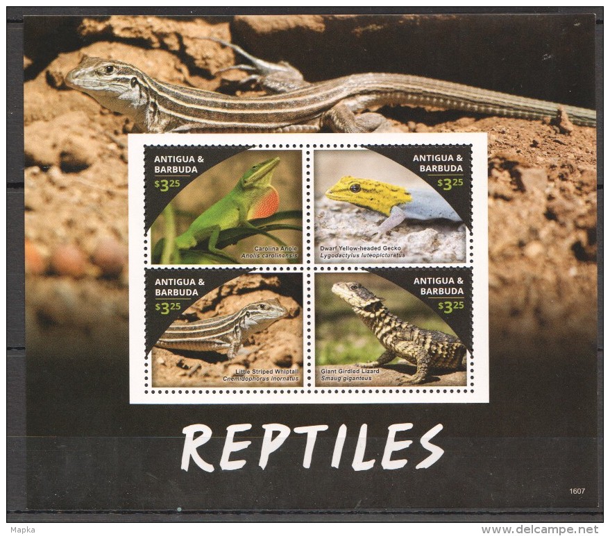 VV155 ANTIGUA&amp;BARBUDA ANIMALS REPTILES 1KB MNH - Sonstige & Ohne Zuordnung