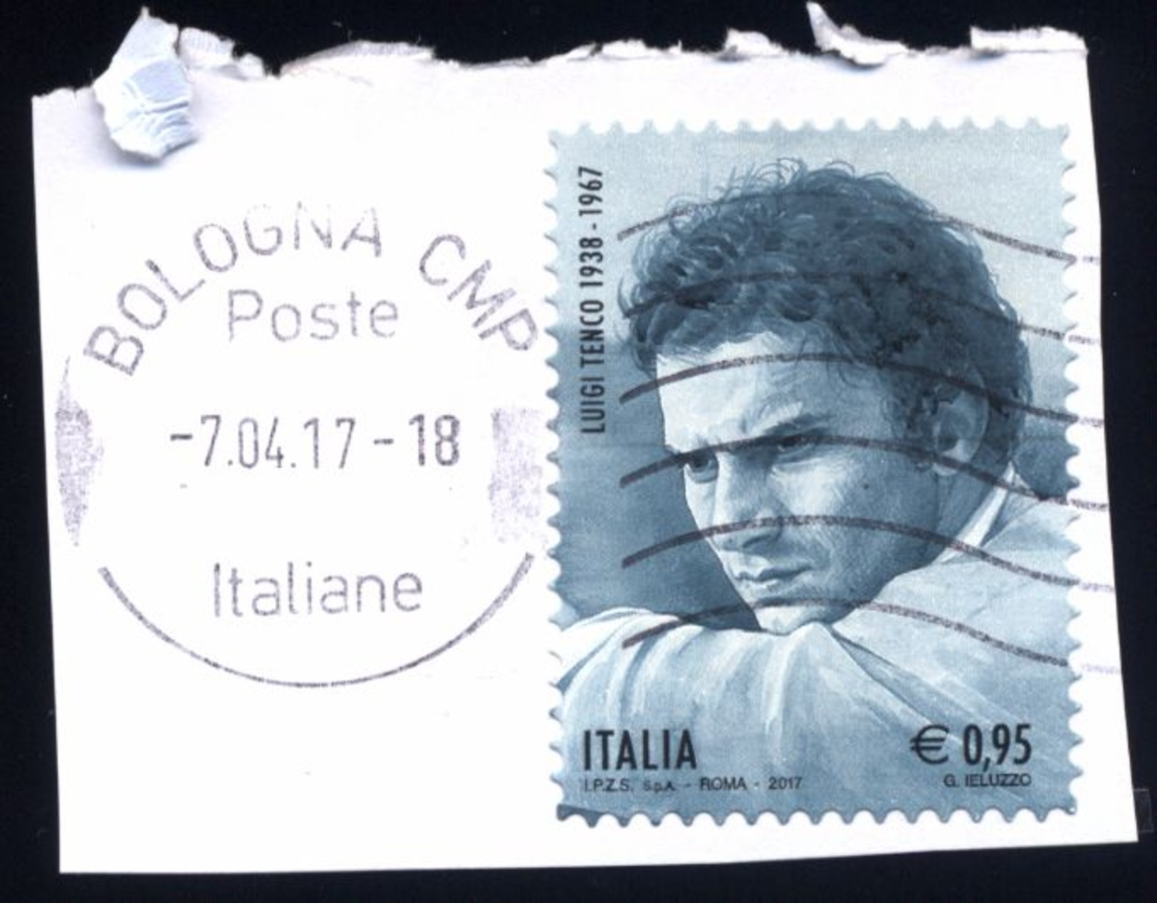 Italia Italy Italie 2017 - 50º Anniversario Della Morte Di Luigi Tenco - 2011-20: Used