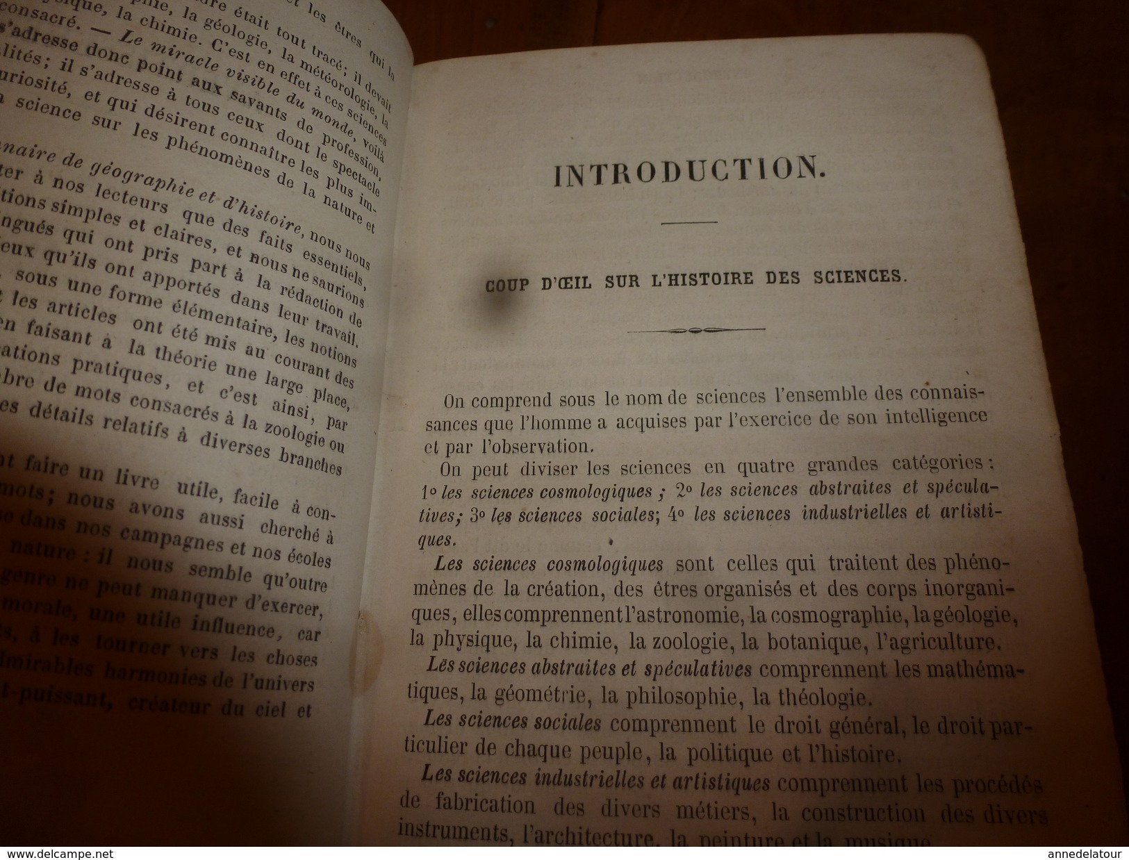 1862 DICTIONNAIRE USUEL DES SCIENCES  Par Ch. Louandre ) - 1801-1900