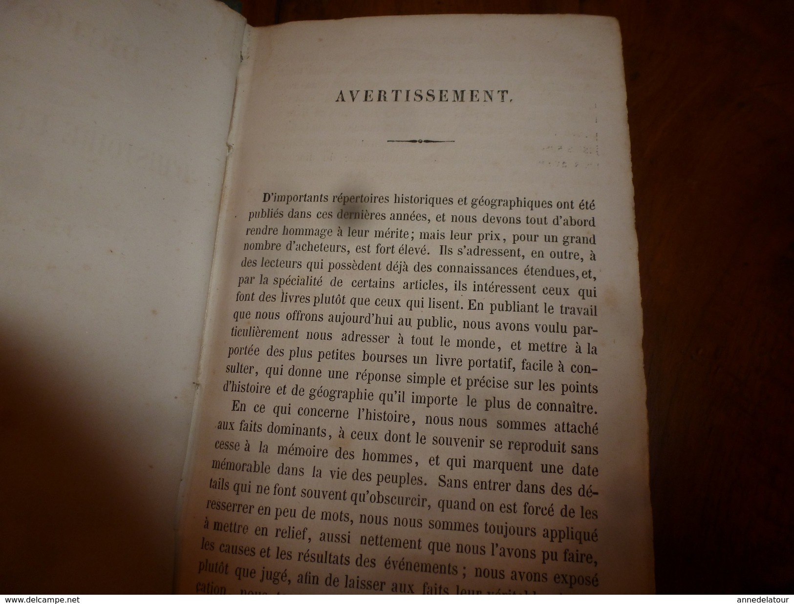 1862 DICTIONNAIRE USUEL D'HISTOIRE Et De GEOGRAPHIE  (par Ch. Louandre )- Bibliothèque Des Campagnes - 1801-1900