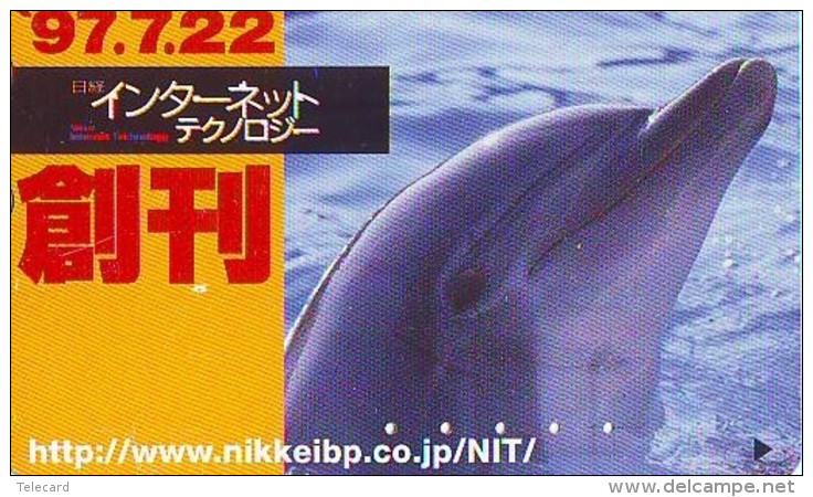 Télécarte Japon * DAUPHIN * DOLPHIN (815) Japan () Phonecard * DELPHIN * GOLFINO * DOLFIJN * - Delfini