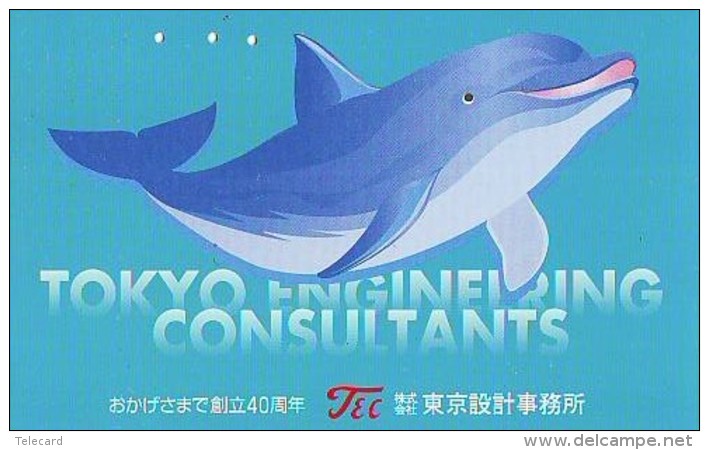 Télécarte Japon * DAUPHIN * DOLPHIN (818) Japan () Phonecard * DELPHIN * GOLFINO * DOLFIJN * - Dolphins