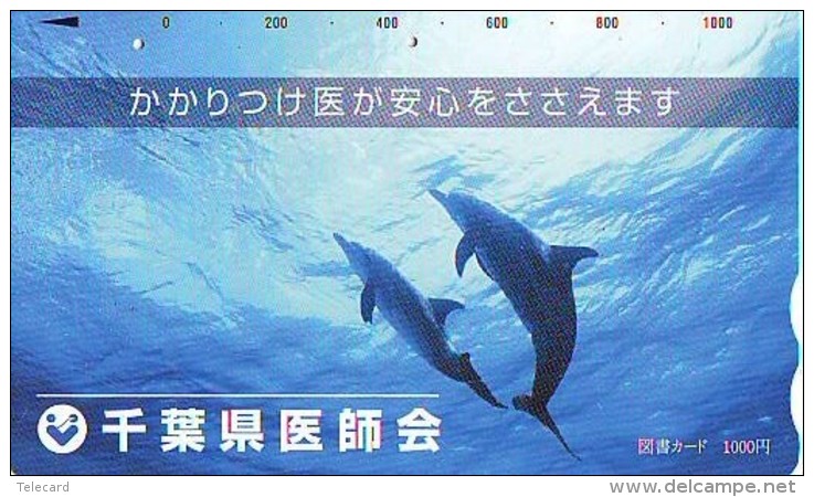 Télécarte Japon * DAUPHIN * DOLPHIN (826) Japan () Phonecard * DELPHIN * GOLFINO * DOLFIJN * - Delphine