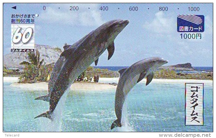 Télécarte Japon * DAUPHIN * DOLPHIN (828) Japan () Phonecard * DELPHIN * GOLFINO * DOLFIJN * - Dolphins