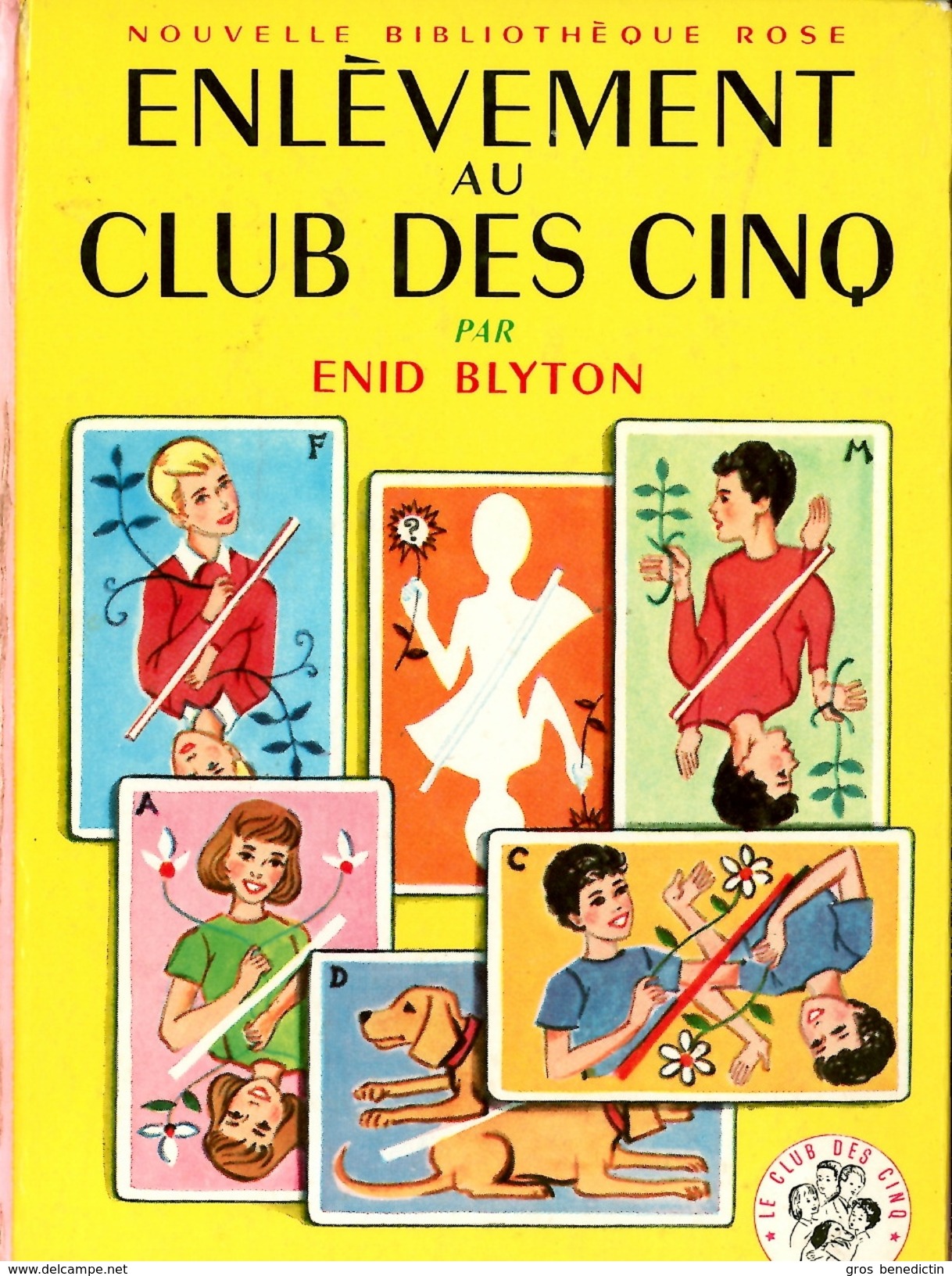 Nouvelle Bibliothèque Rose N°81 Club Des Cinq - Enid Blyton  - "Enlèvement Au Club Des Cinq" - 1973 - Bibliothèque Rose