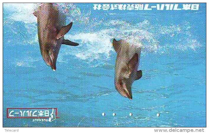 Télécarte Japon * DAUPHIN * DOLPHIN (841) Japan () Phonecard * DELPHIN * GOLFINO * DOLFIJN * - Delfines