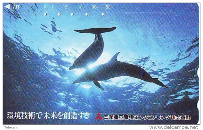 Télécarte Japon * DAUPHIN * DOLPHIN (849) Japan () Phonecard * DELPHIN * GOLFINO * DOLFIJN * - Dolfijnen