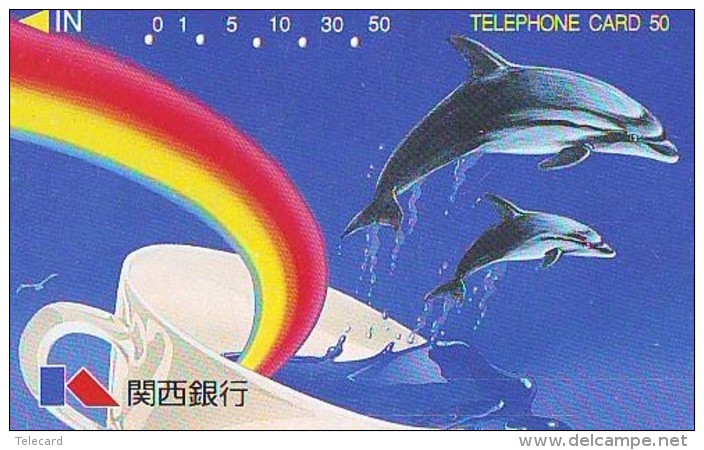 Télécarte Japon * DAUPHIN * DOLPHIN (850) Japan () Phonecard * DELPHIN * GOLFINO * DOLFIJN * - Delphine