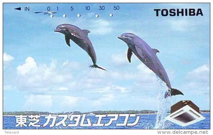 Télécarte Japon * DAUPHIN * DOLPHIN (854) Japan () Phonecard * DELPHIN * GOLFINO * DOLFIJN * - Dolphins