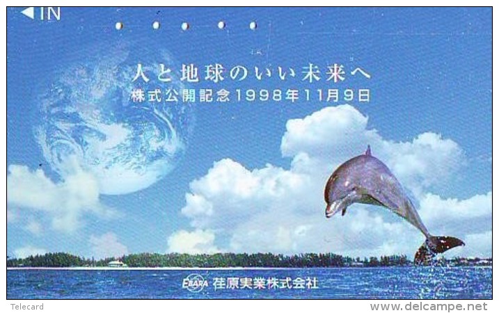 Télécarte Japon * DAUPHIN * DOLPHIN (856) Japan () Phonecard * DELPHIN * GOLFINO * DOLFIJN * - Dolfijnen