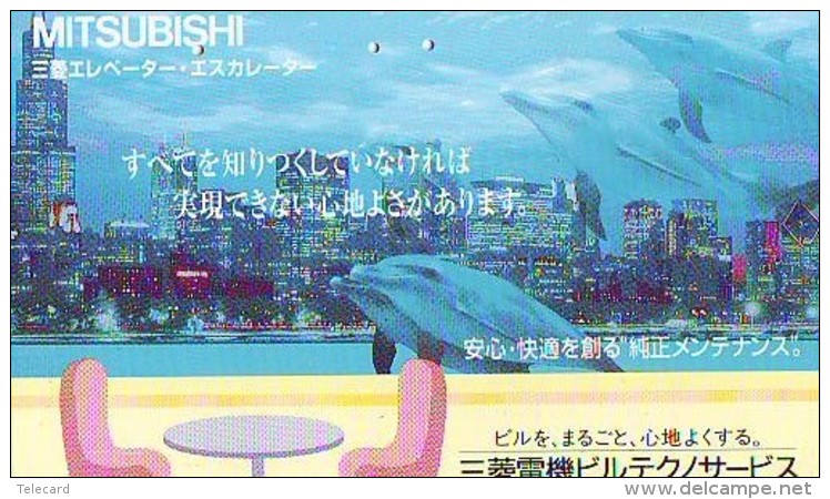 Télécarte Japon * DAUPHIN * DOLPHIN (865) Japan () Phonecard * DELPHIN * GOLFINO * DOLFIJN * - Delfini