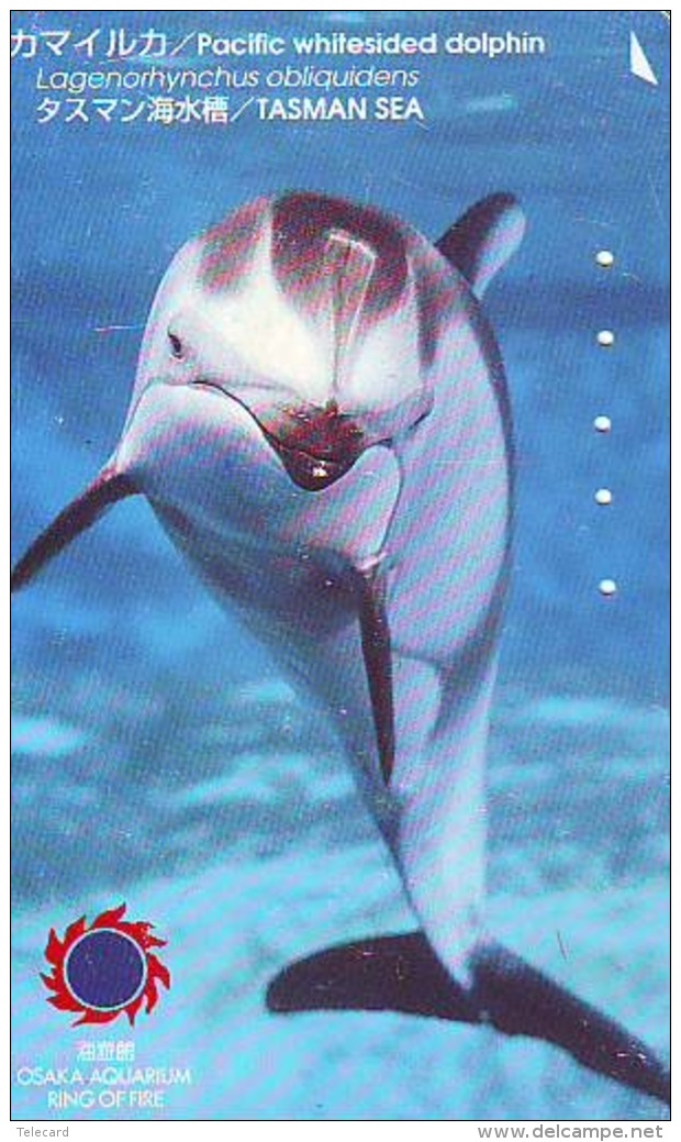 Télécarte Japon * DAUPHIN * DOLPHIN (876) Japan () Phonecard * DELPHIN * GOLFINO * DOLFIJN * - Delfini