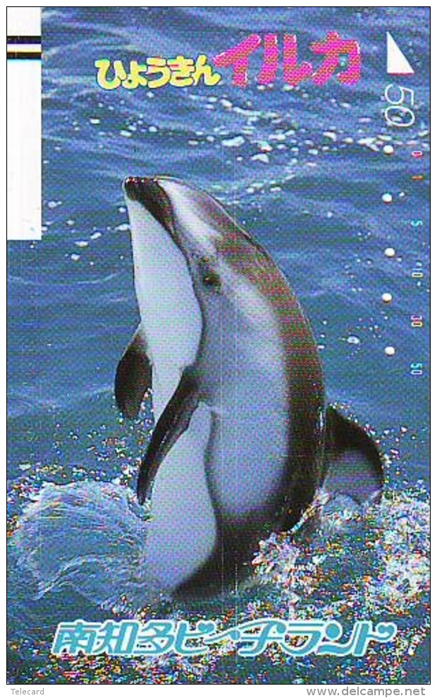 Télécarte Japon * DAUPHIN * DOLPHIN (880) Japan () Phonecard * DELPHIN * GOLFINO * DOLFIJN * - Dolfijnen