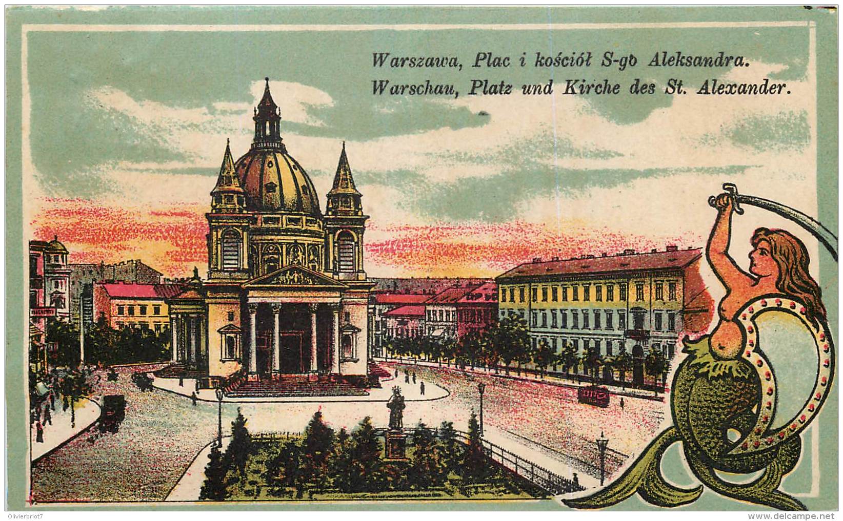 Pologne - Warschau - Platz Und Kirche Des St. Alexander - Pologne