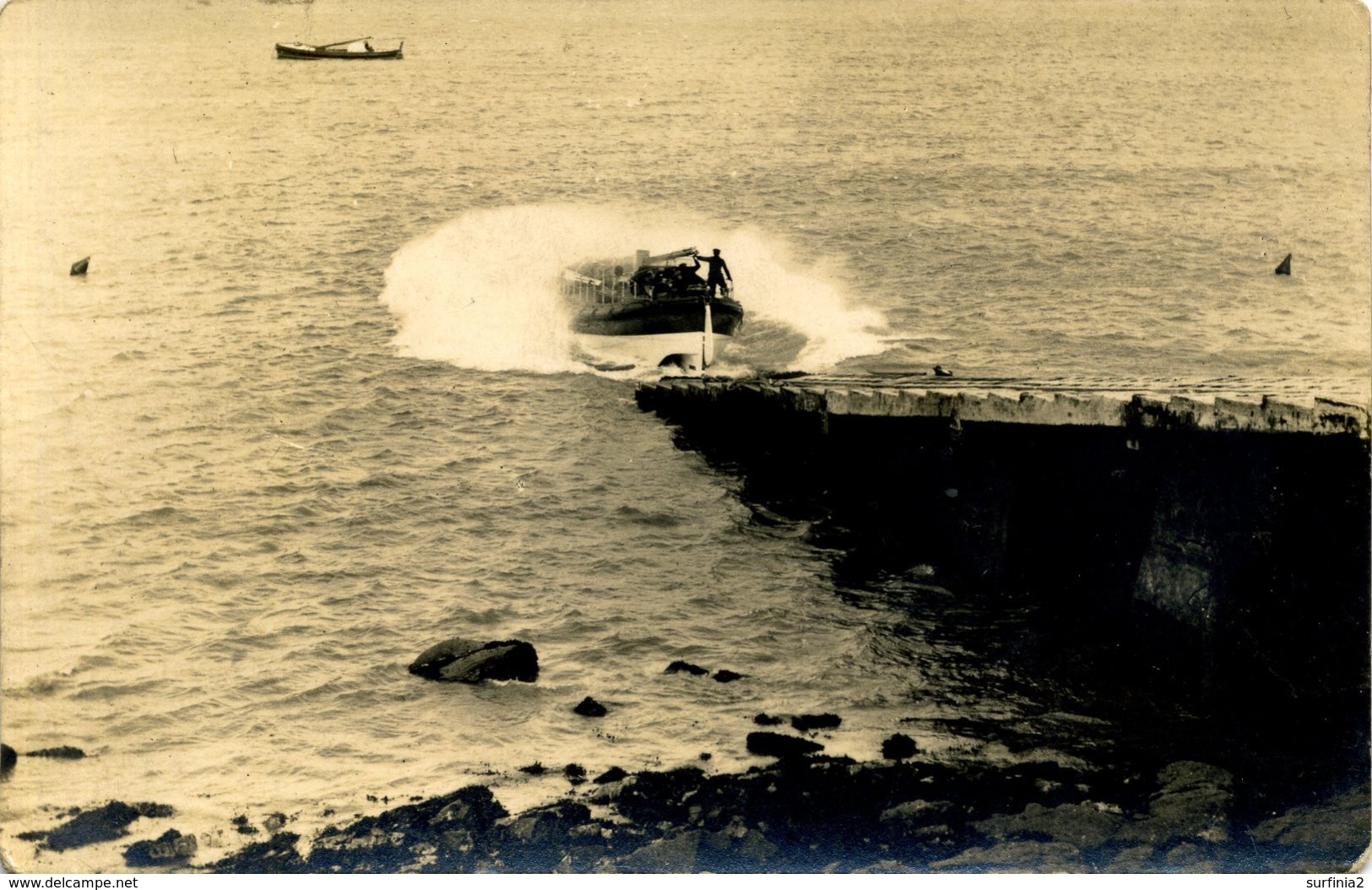 SCILLY ISLES - ST MARY'S LIFEBOAT "ELSIE" BEING LAUNCHED RP - GIBSON  Sc38 - Scilly Isles