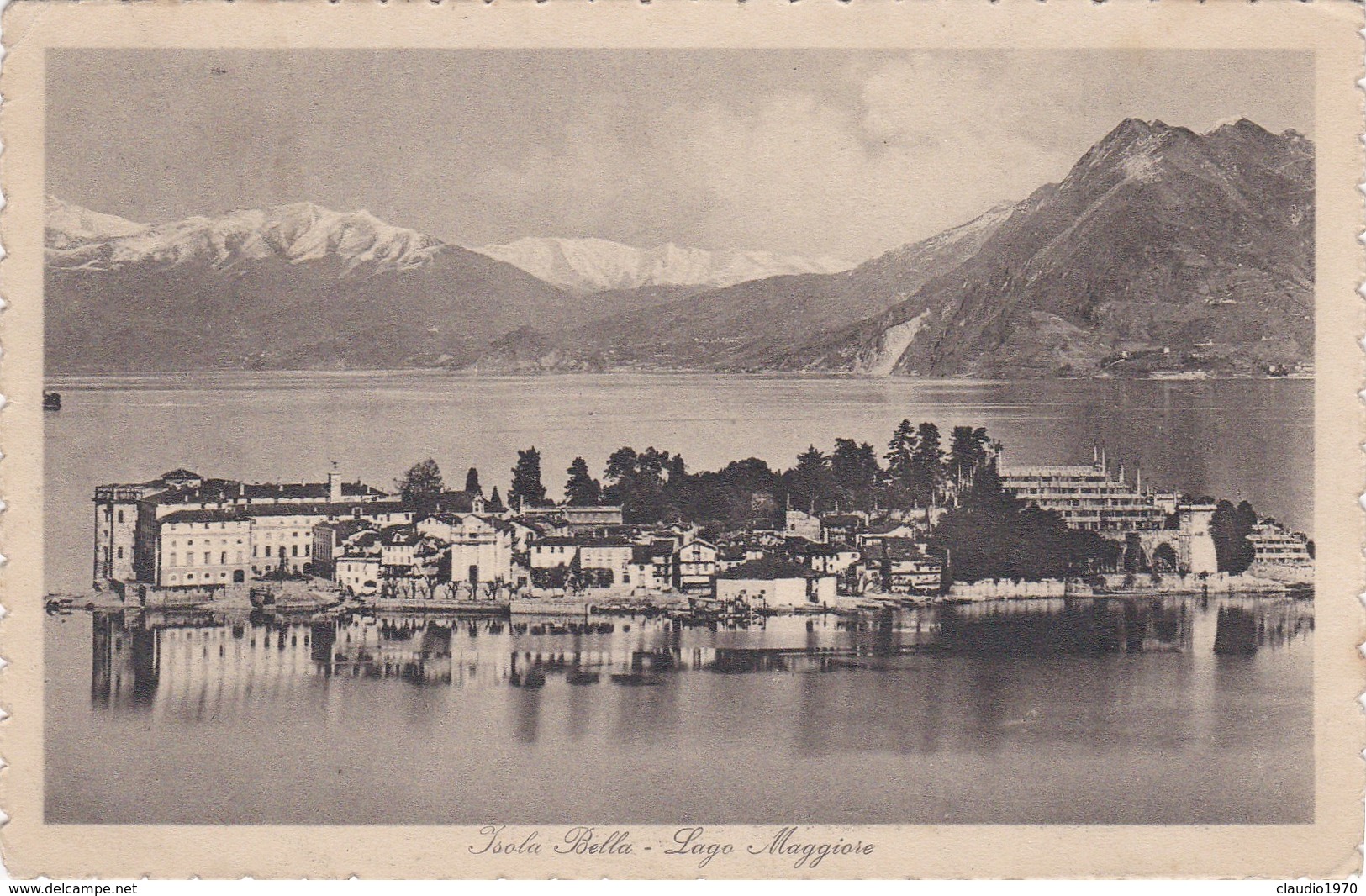 CARTOLINA - VERBANIA  - ISOLA BELLA -  LAGO MAGGIORE - CON BOLLO.5 C. - Effigie Di Vittorio Emanuele III Volta A Sinistr - Verbania