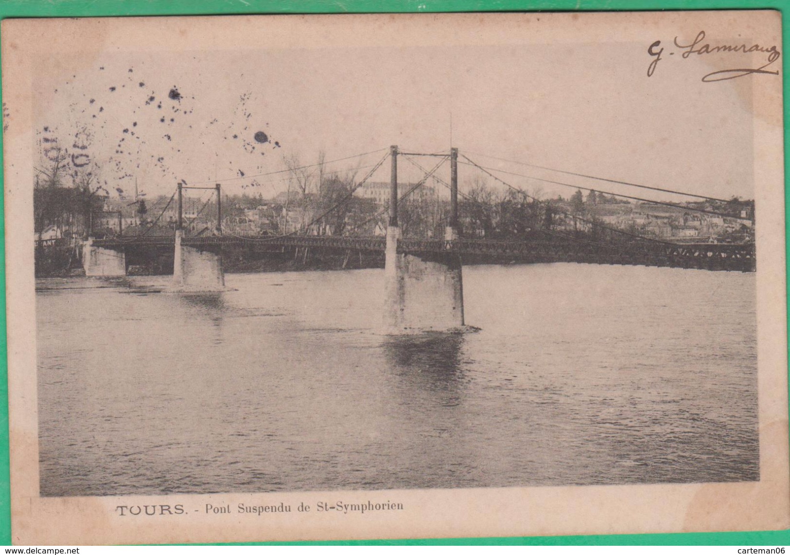 37 - Tours - Pont Suspendu De Saint Symphorien - Editeur: ? - Tours