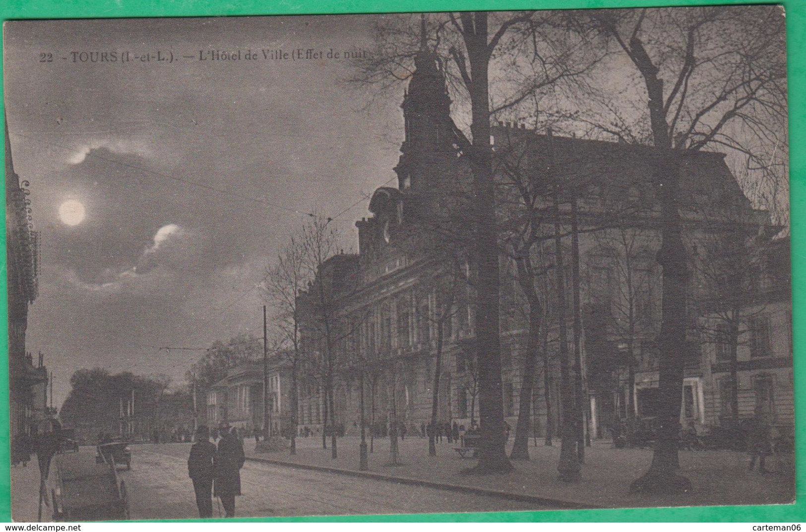 37 - Tours - L'Hôtel De Ville (Effet De Nuit) - Editeur: Nozais N°22 - Tours