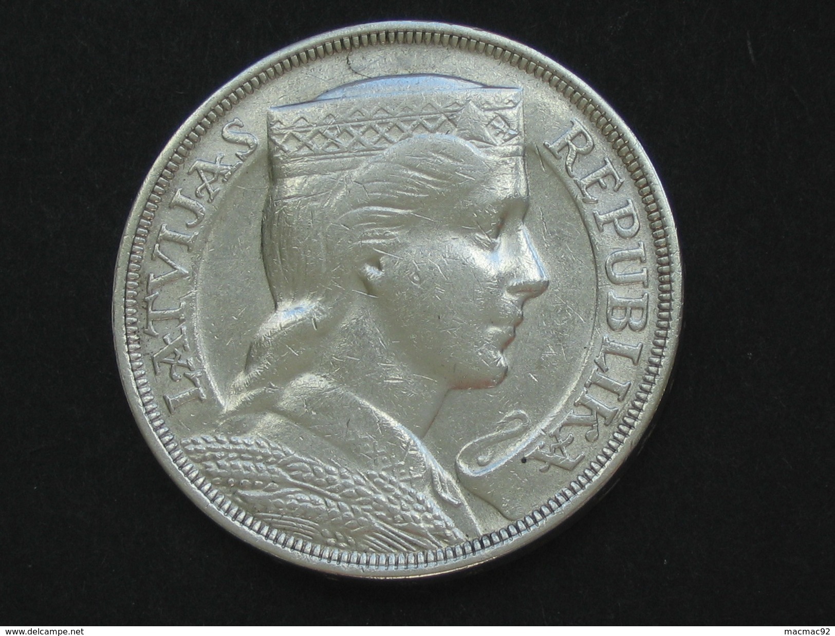 5 Lati 1932 En Argent - Silver- Lettonie - Republika LATVIJAS   **** EN ACHAT IMMEDIAT **** - Lettonia